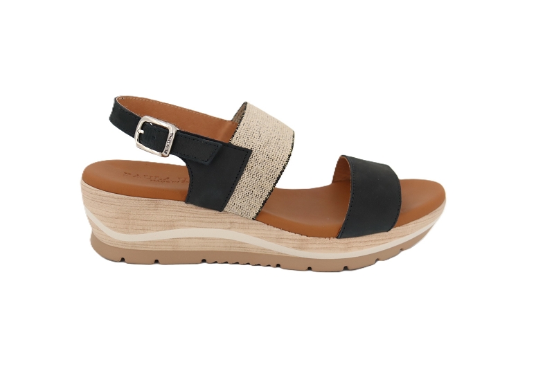 Paula urban sandales nu pieds 18086 mini noir