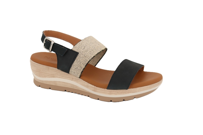 Paula urban sandales nu pieds 18086 mini noir0449401_2