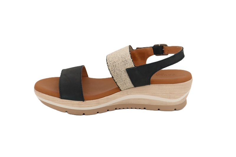 Paula urban sandales nu pieds 18086 mini noir0449401_3