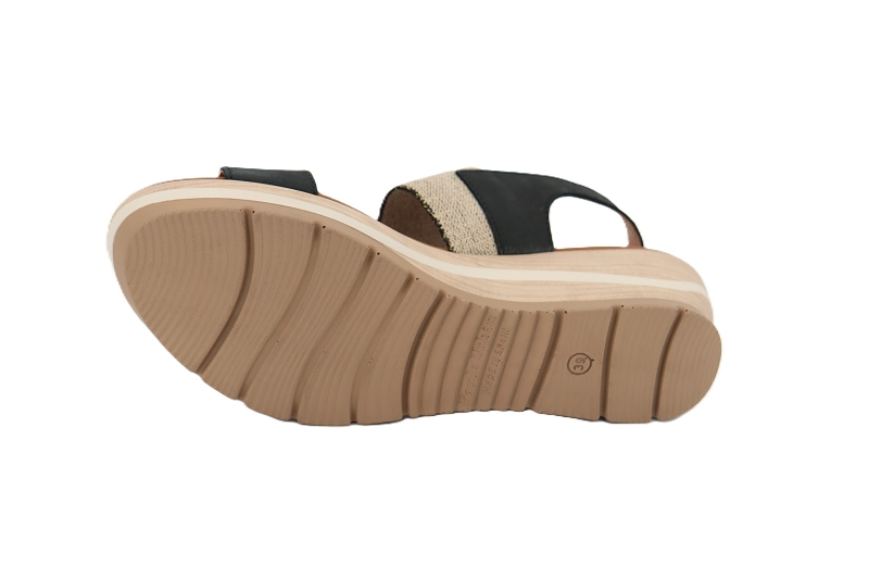 Paula urban sandales nu pieds 18086 mini noir0449401_5