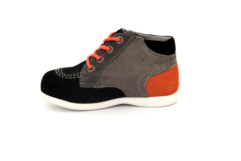 Kickers enf chaussures a lacets babystan noir0456201_3