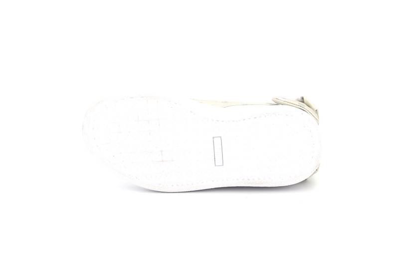 Puma  enf baskets ps basket bow dots 368981 blanc0458001_5