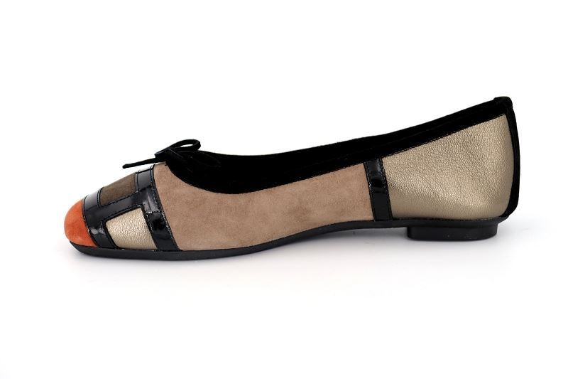 Reqins ballerines hondriane marron0462203_3