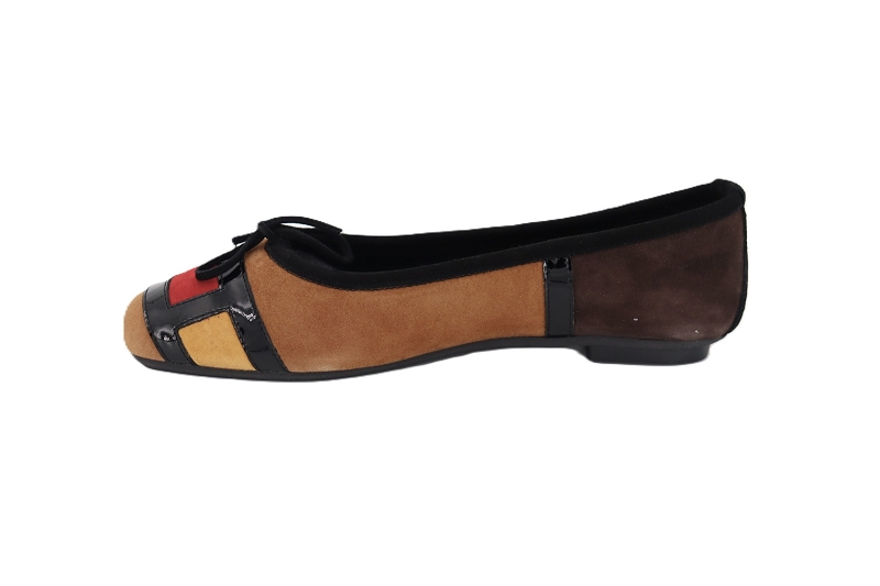 Reqins ballerines hondriane marron0462204_3