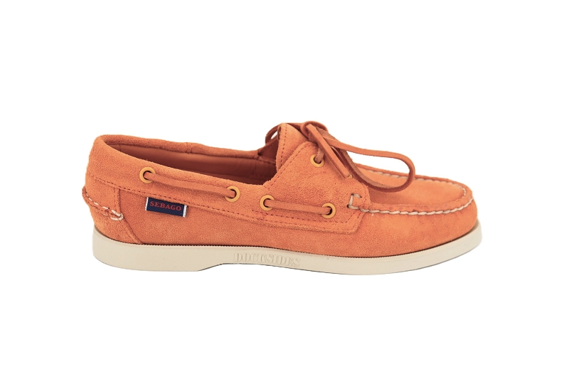 Sebago bateaux docksides portland w 7000510 orange