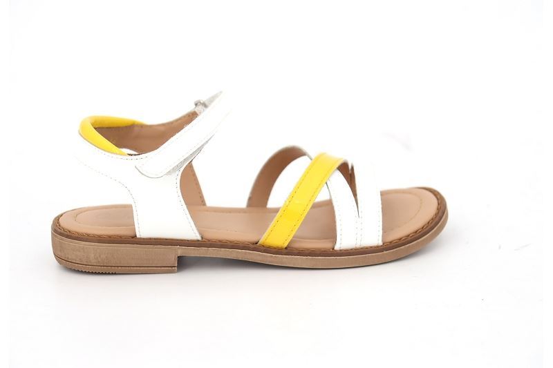 Aster sandales nu pieds tessia blanc