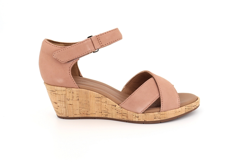 Clarks sandales nu pieds un plaza cross rose