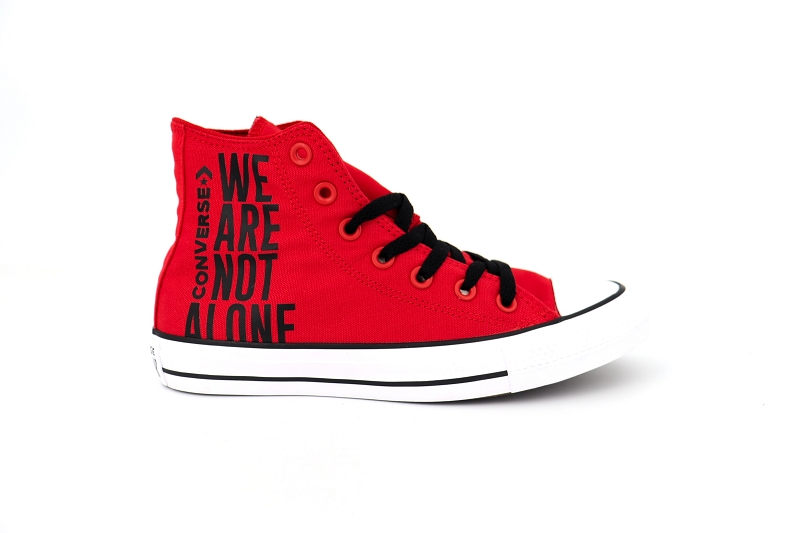 Converse baskets montantes chuck taylor all star we are not alone hi 165467c rouge