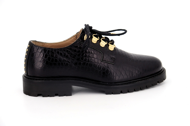 Monsieur moustache derbies agnes noir