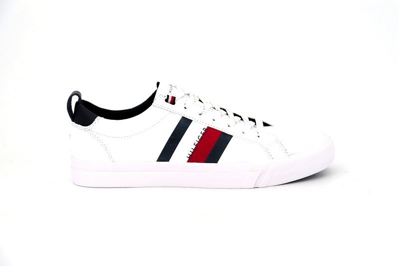 Tommy hilfiger baskets flag detail sneaker blanc