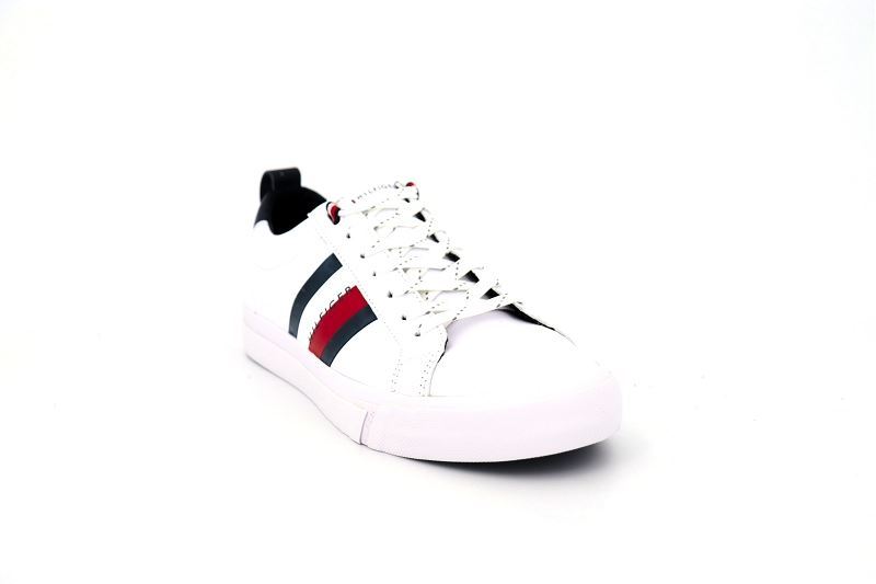 Tommy hilfiger baskets flag detail sneaker blanc0577401_2