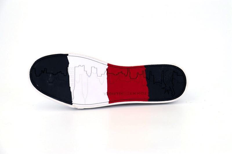 Tommy hilfiger baskets flag detail sneaker blanc0577401_5