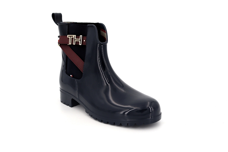 Tommy hilfiger boots et bottines th hardware rubber bootie bleu0577702_2