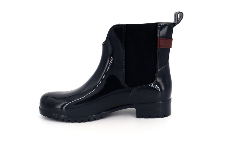 Tommy hilfiger boots et bottines th hardware rubber bootie bleu0577702_3