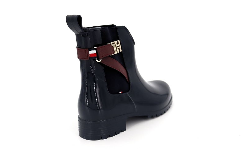 Tommy hilfiger boots et bottines th hardware rubber bootie bleu0577702_4