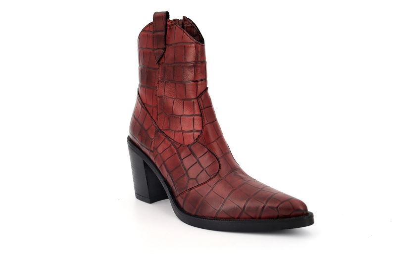 Emanuele crasto boots et bottines 5023 snake bordeaux0602002_2