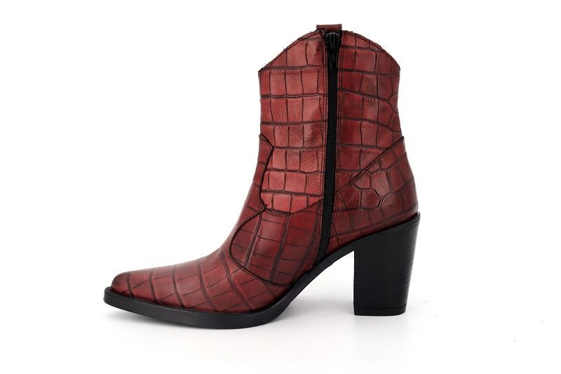 Emanuele crasto boots et bottines 5023 snake bordeaux0602002_3