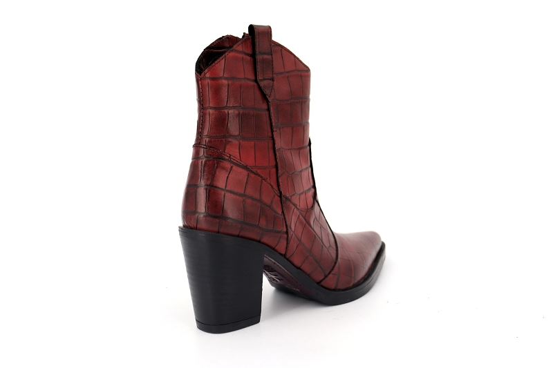 Emanuele crasto boots et bottines 5023 snake bordeaux0602002_4