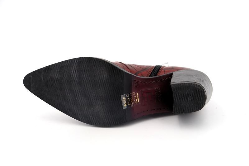 Emanuele crasto boots et bottines 5023 snake bordeaux0602002_5