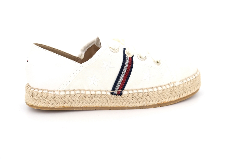 Tommy hilfiger chaussures espadrilles flat espadrille corporate ribbon blanc