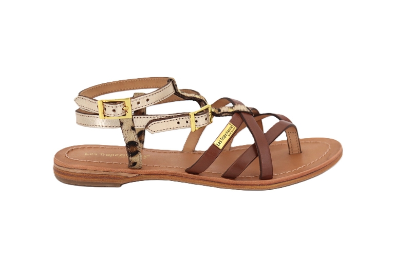 Les tropeziennes sandales nu pieds helise marron