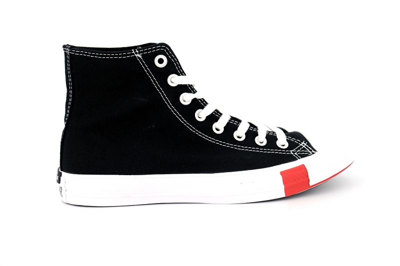 Converse baskets montantes chuck logo play hi noir