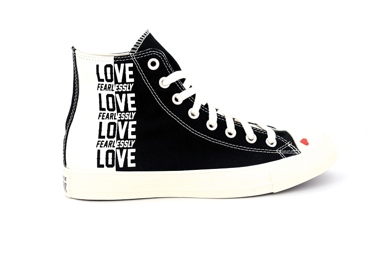 Converse baskets montantes love fear lessly hi noir