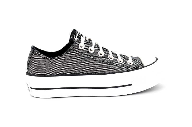 Converse baskets 568629c chuck taylor lift ox argent