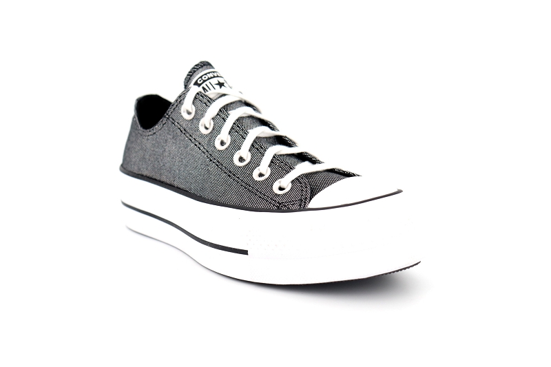 Converse baskets 568629c chuck taylor lift ox argent0779901_2