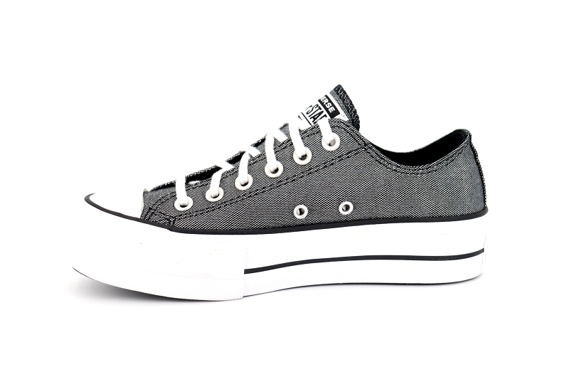 Converse baskets 568629c chuck taylor lift ox argent0779901_3