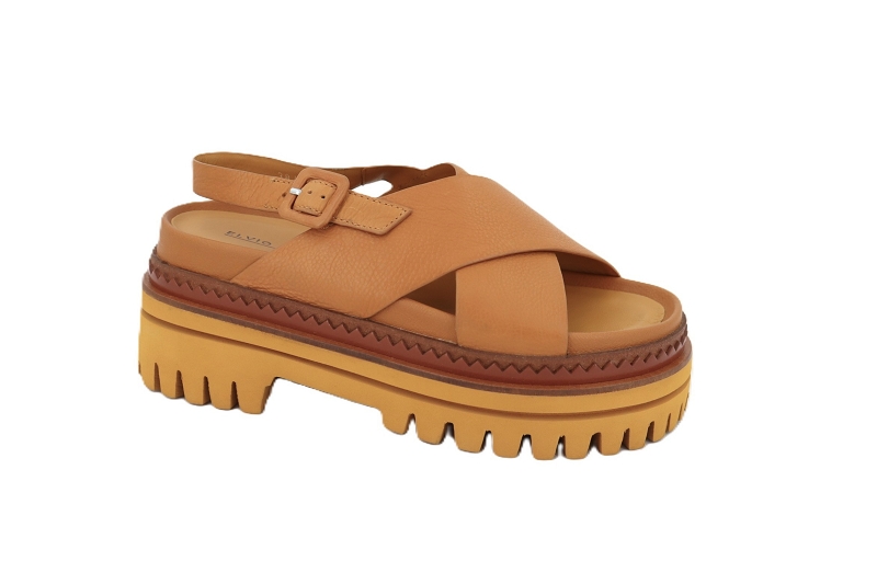 Elvio zanon sandales nu pieds cranc marron0974901_2