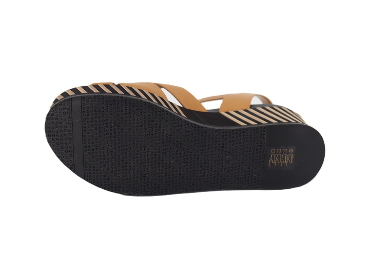 Elvio zanon sandales nu pieds plateau marron0975001_5