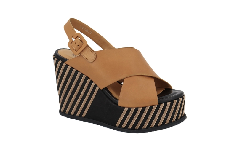Elvio zanon sandales nu pieds bayadere marron0975101_2