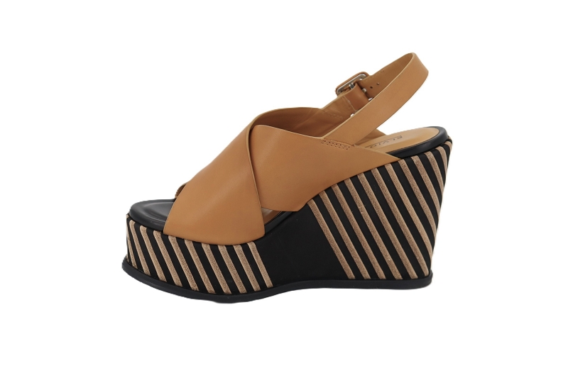 Elvio zanon sandales nu pieds bayadere marron0975101_3