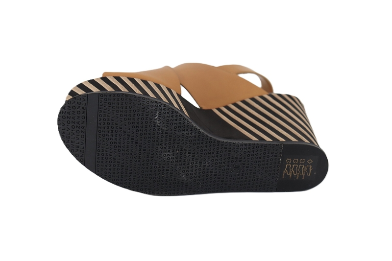 Elvio zanon sandales nu pieds bayadere marron0975101_5