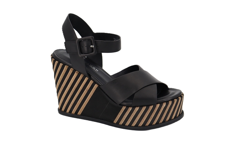 Elvio zanon sandales nu pieds phare noir0975201_2