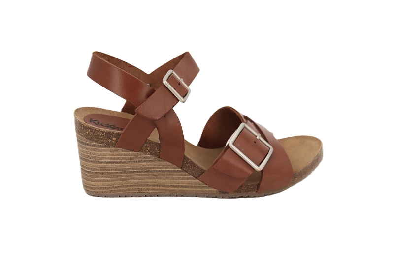 Kickers sandales nu pieds spainstrap marron