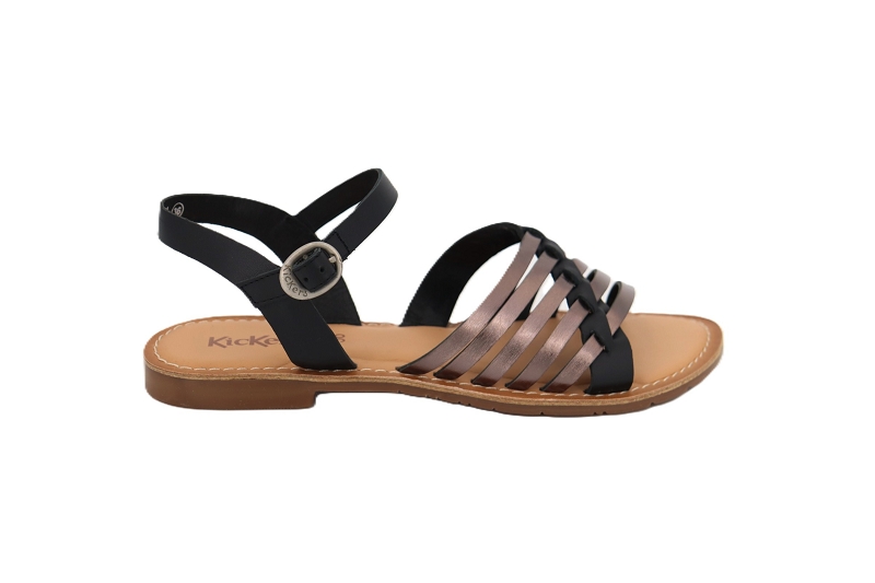 Kickers sandales nu pieds etcetera noir