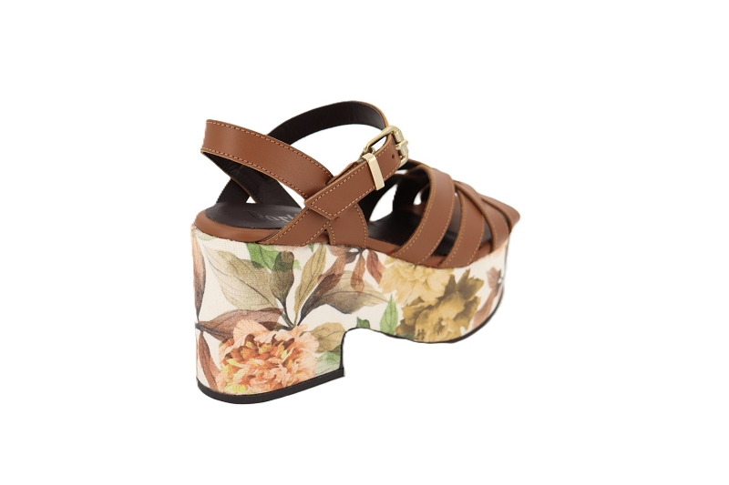 Pertini sandales nu pieds floral marron0999301_4