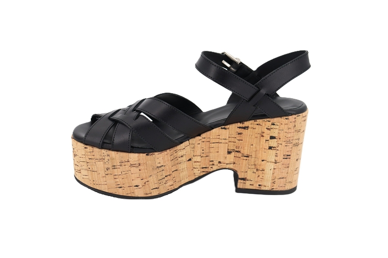 Pertini sandales nu pieds floral noir0999302_3