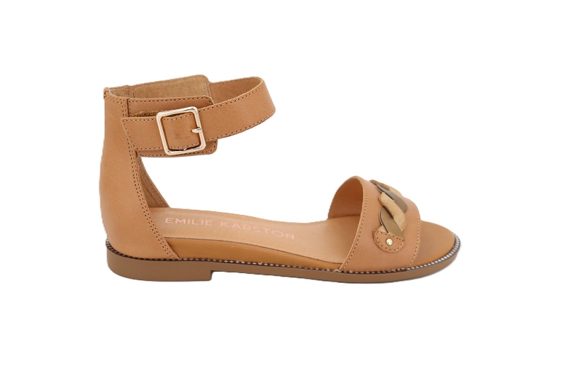Emilie karston sandales nu pieds soukios marron