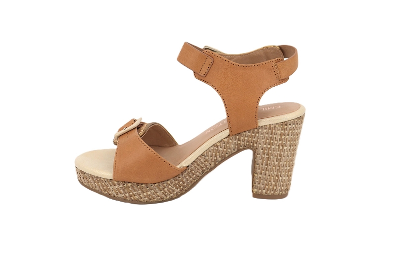 Emilie karston sandales nu pieds rounds marron1000601_3