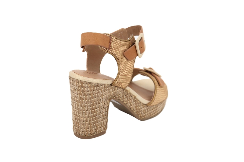 Emilie karston sandales nu pieds rounds marron1000601_4