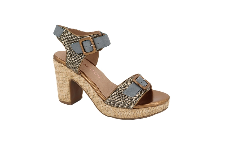 Emilie karston sandales nu pieds rounds bleu1000602_2