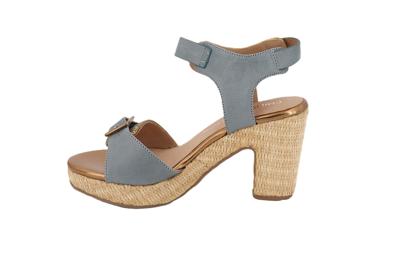 Emilie karston sandales nu pieds rounds bleu1000602_3