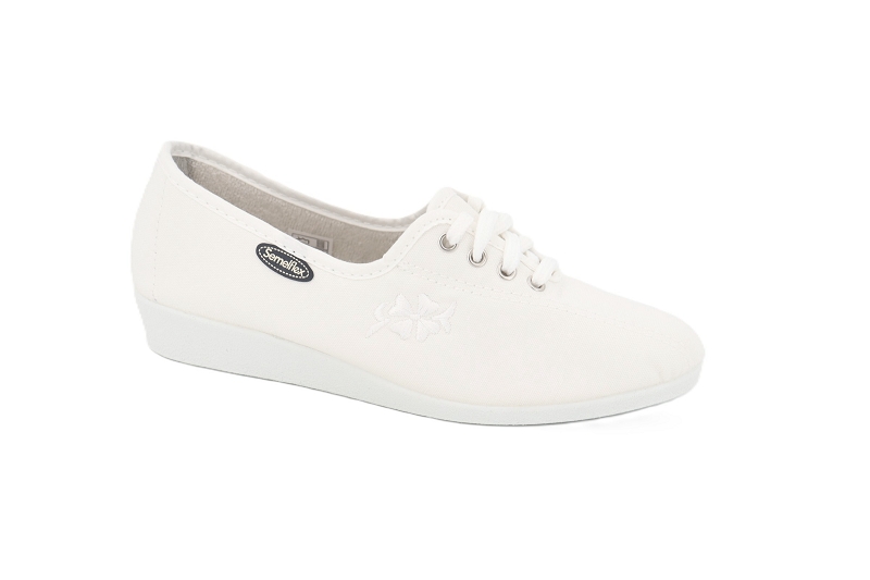 Semelflex chaussons pantoufles java blanc1004102_2