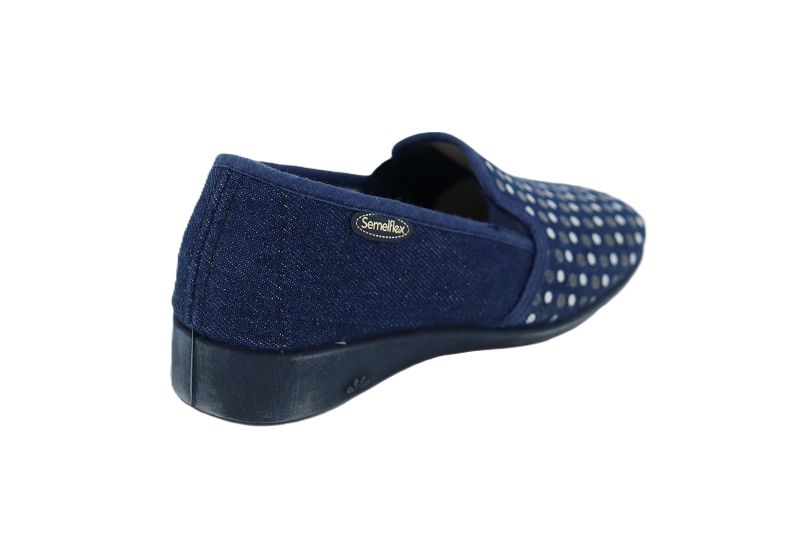 Semelflex chaussons pantoufles marie adele bleu1004301_4