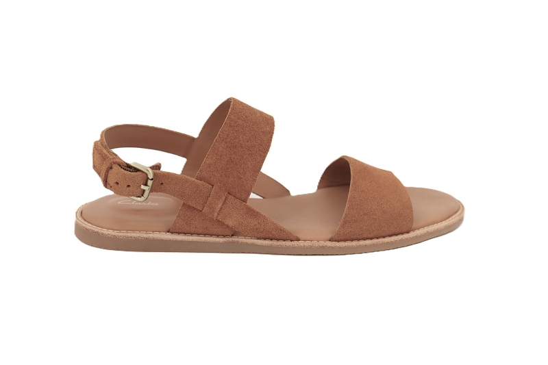 Clarks sandales nu pieds karsea strap marron