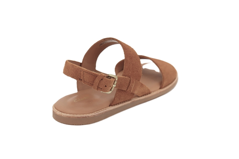 Clarks sandales nu pieds karsea strap marron1010202_4