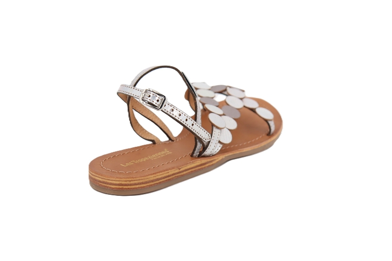 Les tropeziennes sandales nu pieds holo argent1026402_4